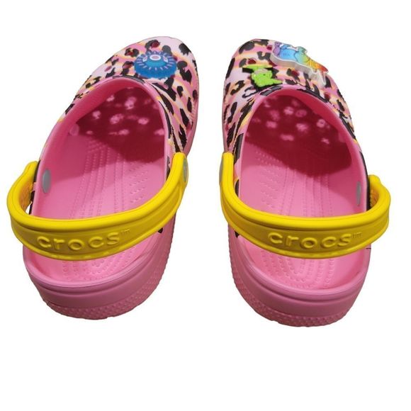 NWT CROCS 🦏Party Animal🐊 Sz-J6 Big Kids Shoes w/Non-Removable J-Bits Charms 1💡Up - Picture 15 of 16